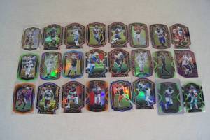 Die Cut Variant Select Football Cards - Zeke, Dak, Carr, Mayfield