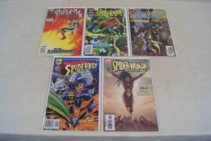 Spider-Man Comic Books - Scarlet, Spider-Woman, Spider-Boy