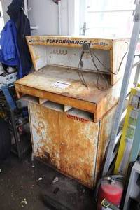 lot 258 image: Vintage Metal Service  Write-Up Desk
