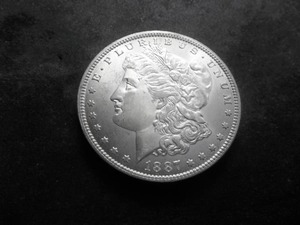 1887 O Morgan Silver Dollar