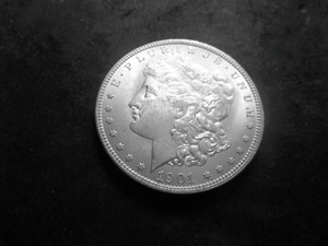 1901 O Morgan Silver Dollar