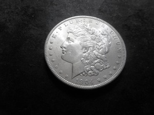 1904 O Morgan Silver Dollar