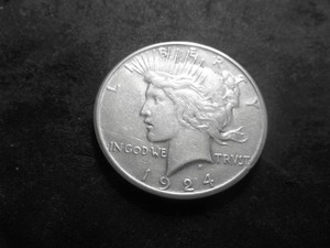 1924 S Peace Silver Dollar