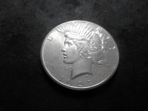 1927 Peace Silver Dollar