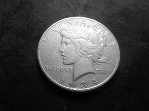 1934 S Peace Silver Dollar