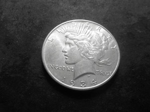 1934 D Peace Silver Dollar