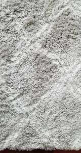 Gray and White Soft as a Cloud Area Rug  91 x 127
