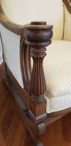 Gorgeous Antique Carved Mahogany Rocking Chair