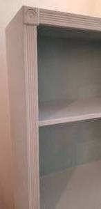 Pair of White Upcycled Book Cases