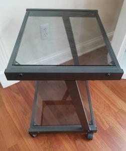 Modern Rolling Side Table Office Cart