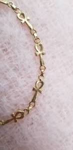 Egyptian 14K Yellow Gold Isis Link Bracelet