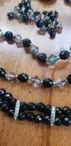 Vintage Jet Crystal Jewelry Collection