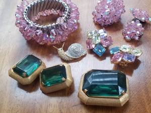 Colorful Vintage Jewelry Collection