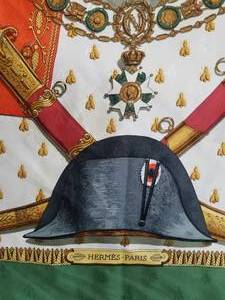 Herms of Paris Silk Scarf  Napoleon