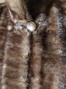 Mahogany Mink Fur and Camel Wool Vest, size M