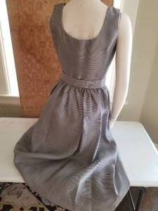 Silk Blue and White Striped Dress by Giorgio Armani, size 38