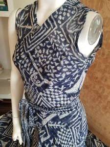 Vintage Ralph Lauren Collection Silk Wrap Dress, size 6