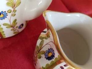Porcelain Este for Tiffany Tea Pot and Creamer