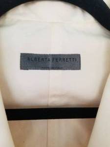 Alberta Ferretti Cream Tailored Blouse Jacket, size M