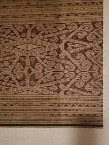 Antique Balinese Woven Dance Skirts, 2 Examples  Framed