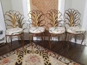 Glamourous Hollywood Regency Cafe Chair Set