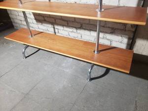 Vintage Reproduction Herman Miller Modern Chrome Frame Bookcase