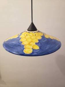French Blue Painted Pendent Ceiling Light Fixtures