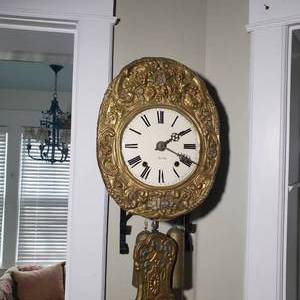 French Morbier Wall Clock