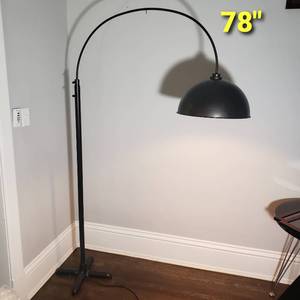 Machinist Industrial Arching Floor Lamp