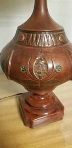 lot 22 image: MCM Mosaic Adorned Ceramic Table Lamps