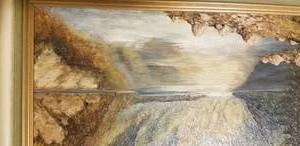lot 18 image: Original Oil on Board Landscape Art Konigssee Lake, signed