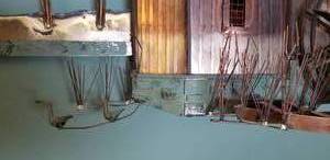 lot 17 image: Large Vintage Metal Wall Art  Water Mill