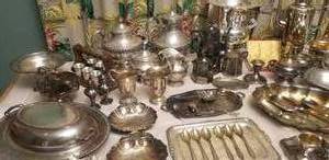 lot 40 image: Huge Collection of Silverplate Serving Pieces