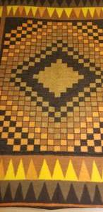 lot 111 image: West German Retro Geometric Nap Blanket