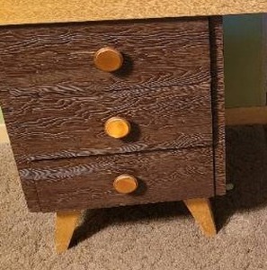 lot 9 image: MCM Bedroom Furniture Set- VanityDesk