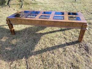 lot 4 image: MCM Glass Pane Coffee Table