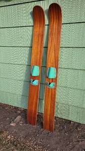 lot 101 image: Vintage Classic Wood Water Skis