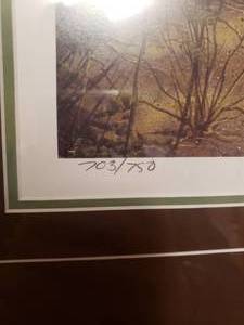 lot 143 image: Signed Kelley North Pike Framed Print