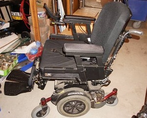 All Track M3 Jay Fusion AMX Black Leather Wheelchair---Amy Systems   4004675