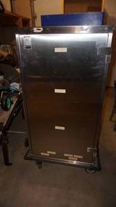 Stainless Steel Cart On Casters---57 T  x  27 12 Wide  x  26 D