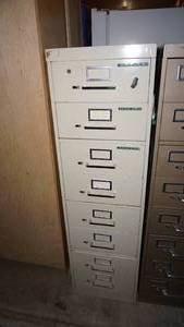 Eight Drawer Metal File Cabinet---Light Grey