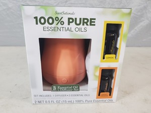 New 3 Piece Essential Oil and Diffuser Set