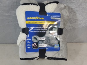 New GoodYear 12V Heated Plush and Sherpa Throw