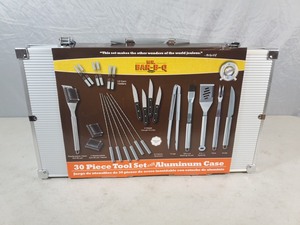 New 30 Piece BBQ Tool Set with Aluminum Case