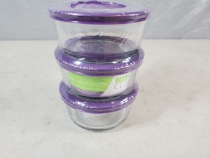 New Kitchen Classics 6 Piece Glass Food Storage Set with Lids