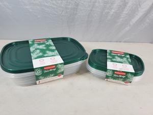 New Rubbermaid Take Alongs with Green Glitter Lids
