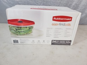 New Rubbermaid Easy Find Lids 24 Piece Set