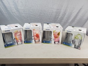 4 New Anchor Glass Sets