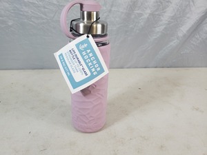 New Anchor Hocking Life Durable Glass Water Bottle with Silicone Protection Sleeve