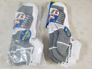 6 New Pair Russel Big and Tall Socks